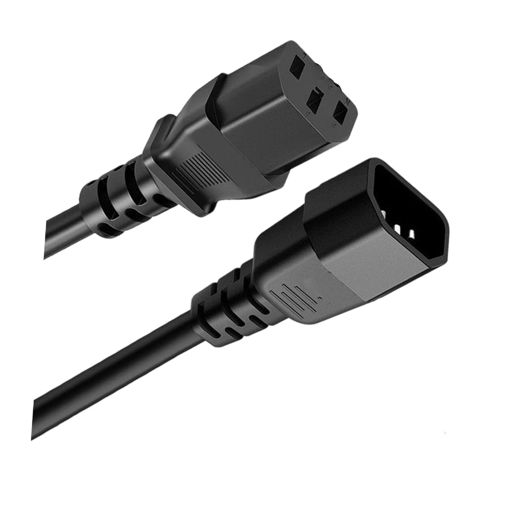 Tsophreniq C13 To C14 Power Cord 18AWG Flame Retardant Coppered Cores Extension Cable for Electronics And