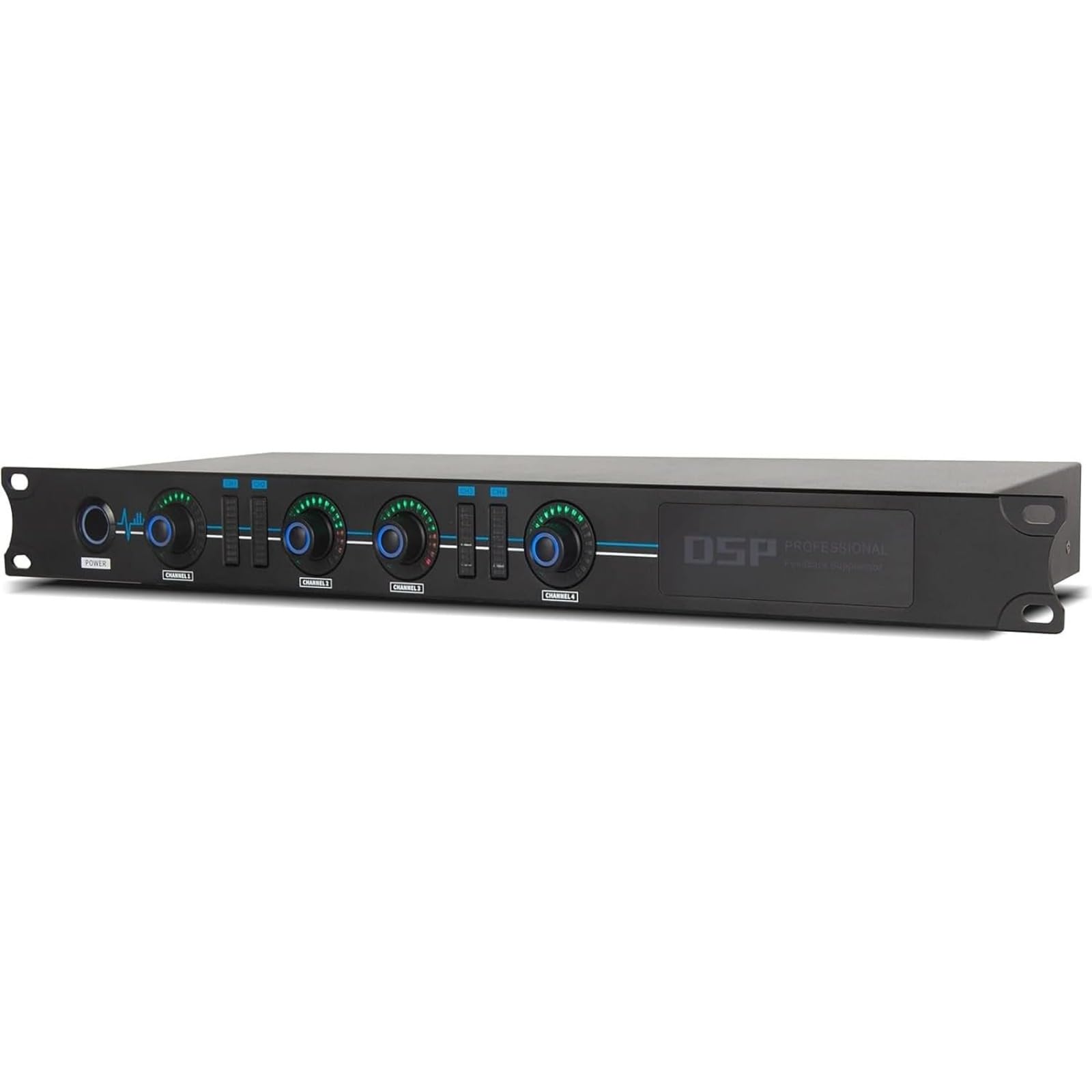 FBX-2244 Supresor de retroalimentación profesional, equipo de procesamiento automático de señal digital, procesador de altavoces Dsp, equipo de silbato inteligente totalmente automático (4 en 4
