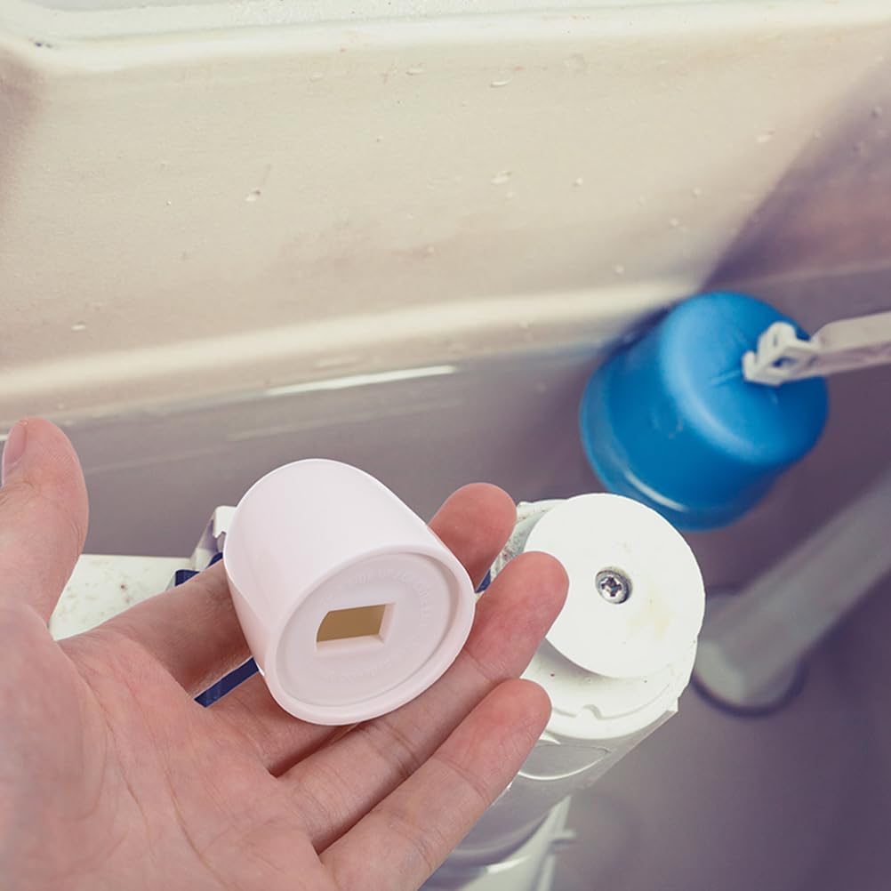 1 Pair Universal Toilet Bolt Caps - White Plastic Screw Covers for Toilet Seat Installation Durable and Easy to Clean - Image 4