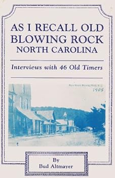 Paperback As I Recall Old Blowing Rock North Carolina Book