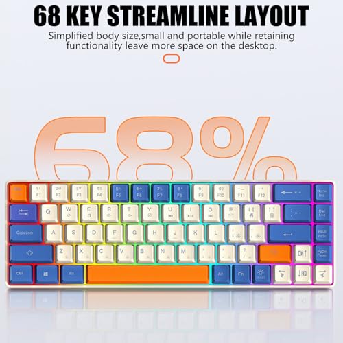 Teclado Mecánico Gamer 60% YIBAISI Con Cable miniatura 5