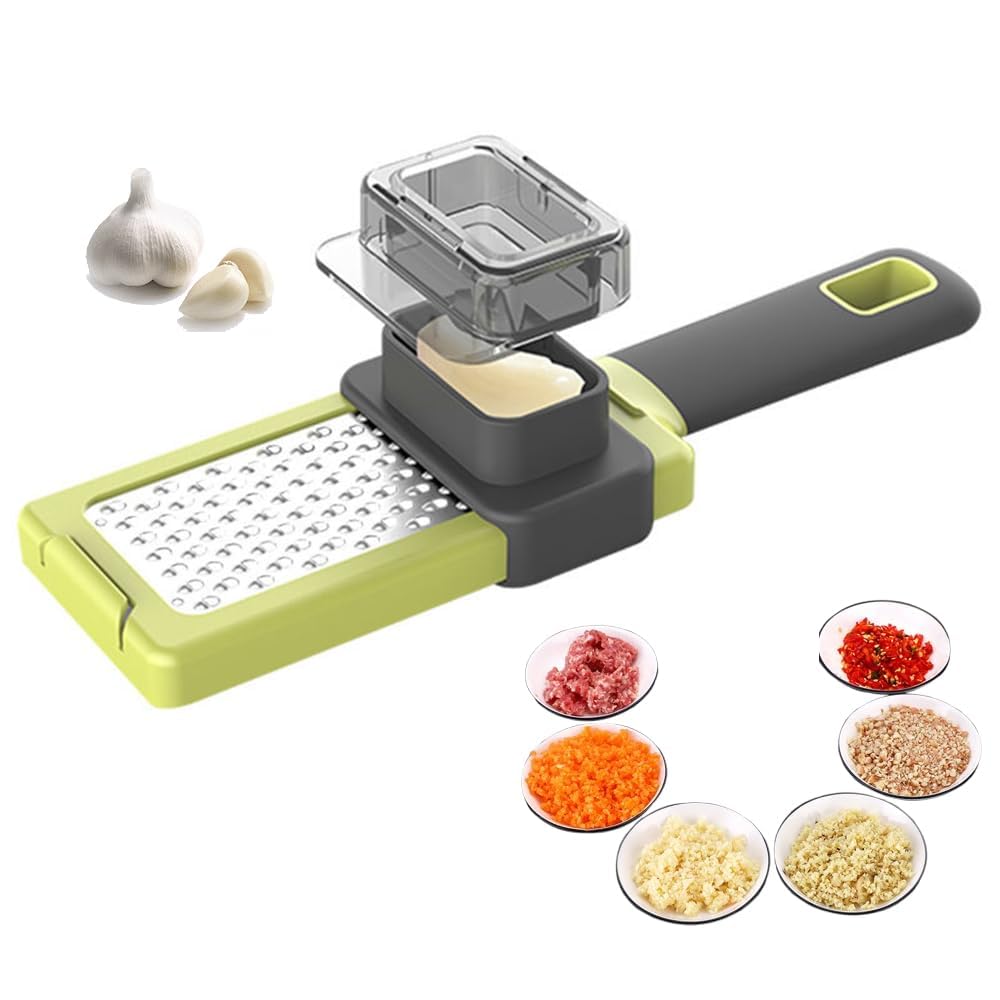 ニンニクすりおろし器 手動 にんにくつぶし みじんきり器具 ポー多機能 キッチンツール 山芋 薬味おろし 大根 生姜おろし器 滑り止め付き 掃除ブラシ付きチョコレート チーズ 食洗機