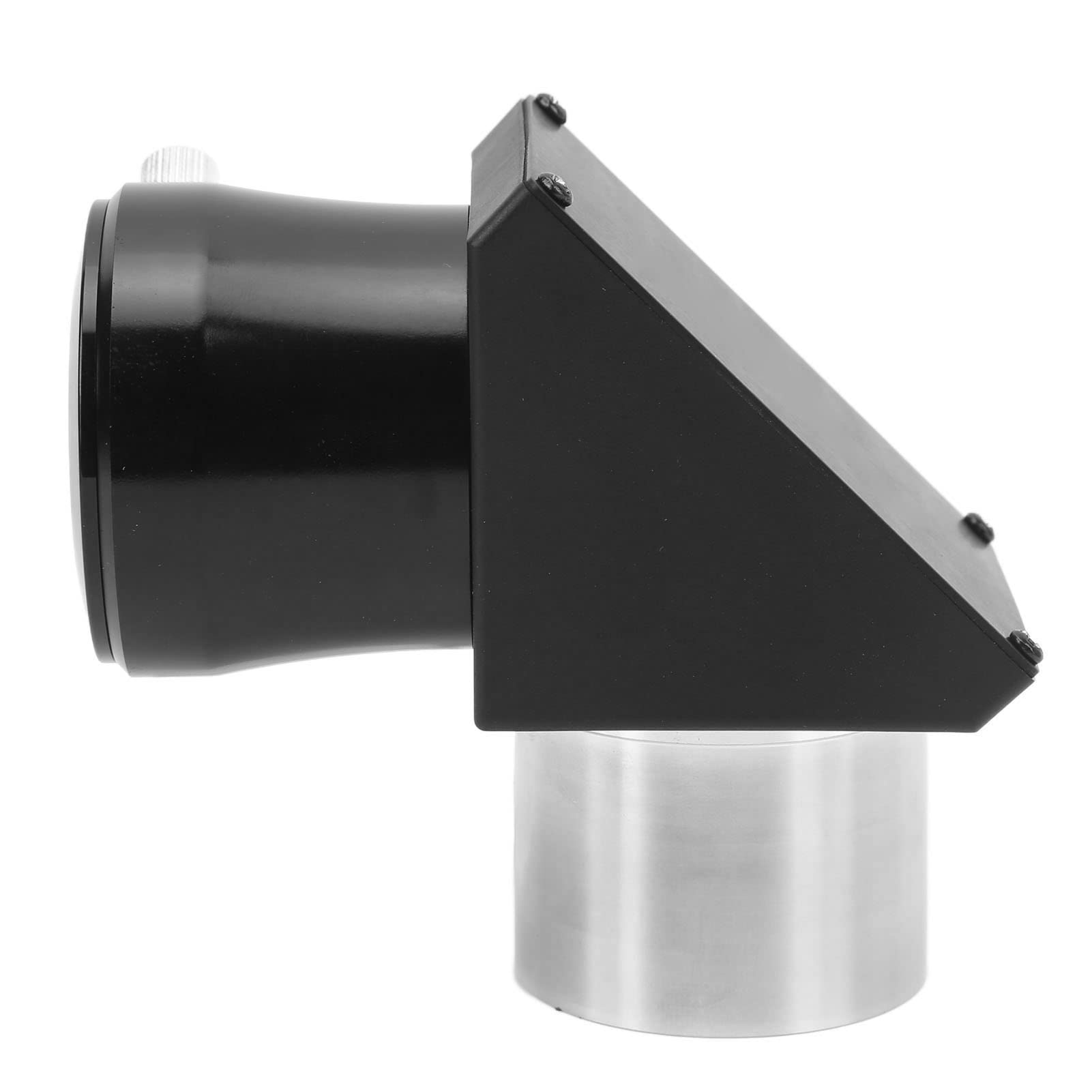 Qiilu Monture de Miroir de Télescope, Miroir Zénith de Prisme D'adaptateur Diagonal de 2 Pouces à 90 Degrés pour Accessoires de Télescope Astronomique