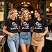 YERKOP Womens Girls Trip Shirts Summer Vacation T-Shirts Oh Sip It's A Girl's Trip Funny Tee Tops Black