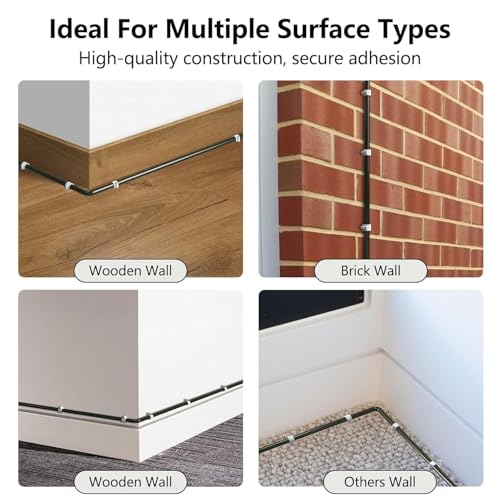 Image of bvslf (8MM, 200pcs)Wire Fastener Organizer Circle Cable Clip Tie Holder Protector with Metal Nail for Cable Management, Cord Organizer, Round Wire Clamp for Hanging Cable Fitting on Wall, White Color