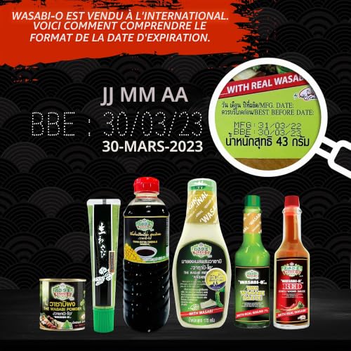 WASABI-O Authentic Japanese Wasabi Sauce 62g & Wasabi Paste 43g Made with Fresh Real Wasabi - Japanese Real & Fresh Hot Sauce Made with Premium Wasabi Root, Wasabi Sauce for Sushi & Salad – vue 8