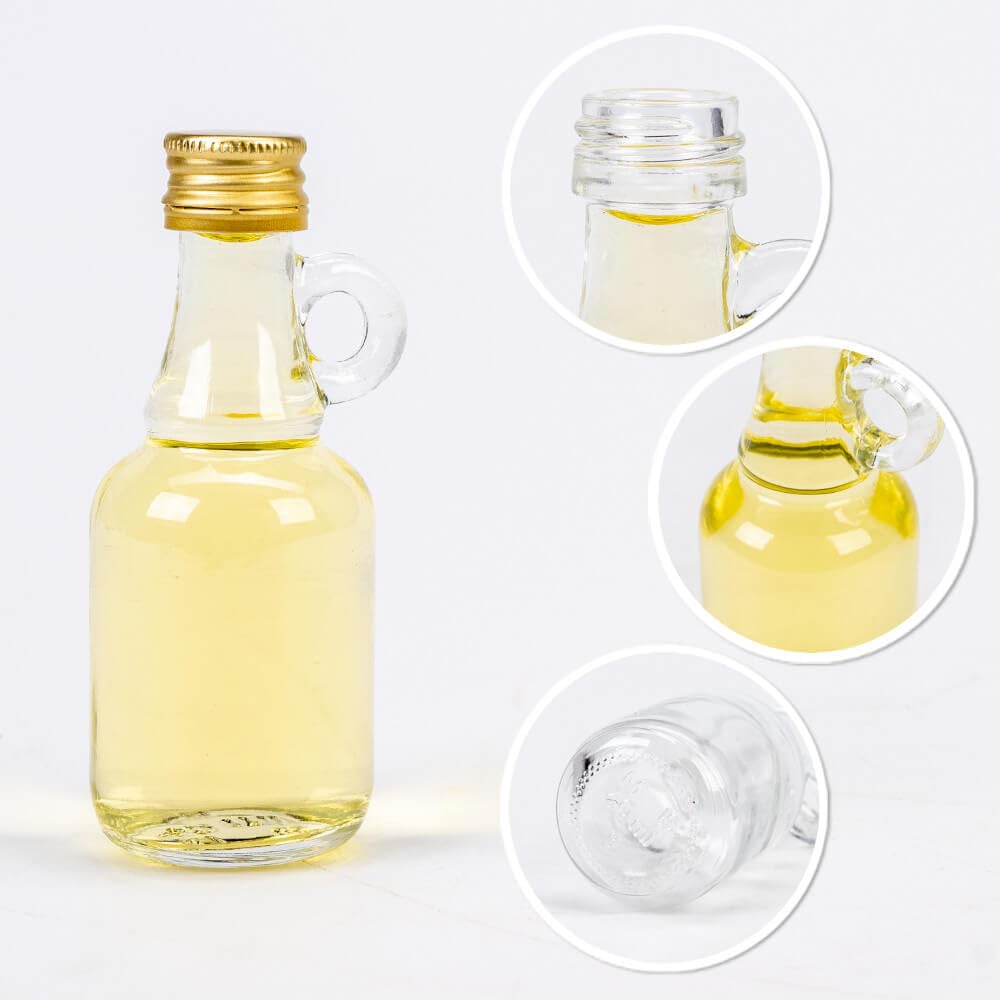 Galonik - Mini botella de cristal (40 ml, para aceite, vinagre y licores (100 unidades)