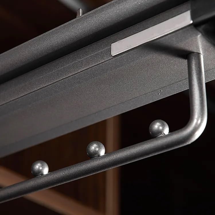 Image of DBR Metal, Fabric Wardrobe Pull Out Soft Closing Trousers Rack Pants Hanger Bar Clothes Organizers for Closet, 1, Grey