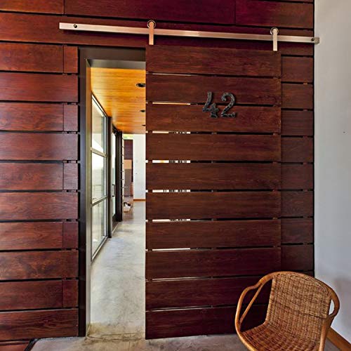 image for TripDock 6 Inch House Numbers- Rustic Cast Iron Home Address Number- F