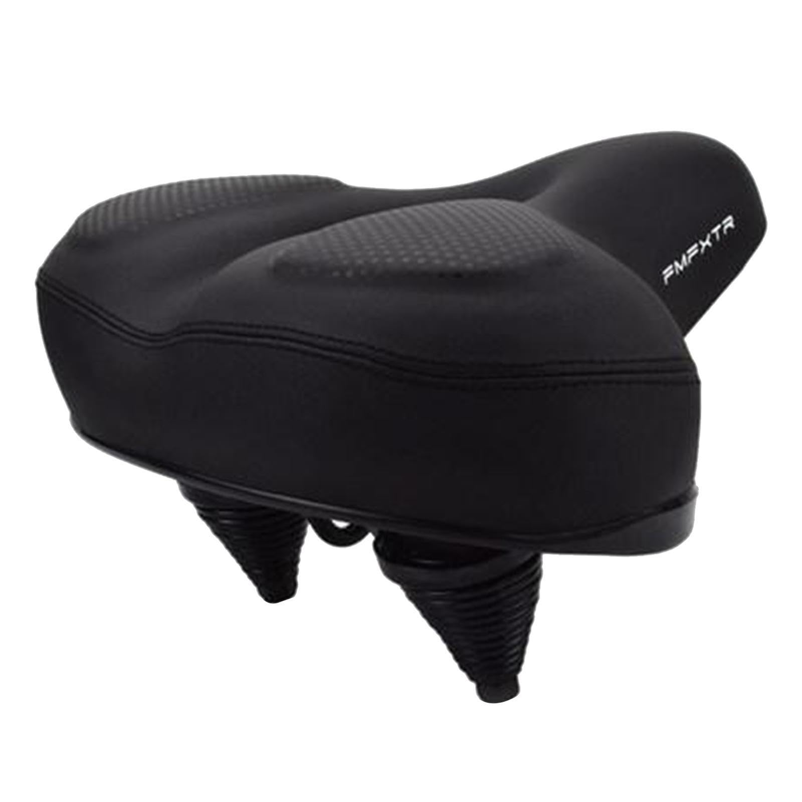 Gepolsterter Fahrradsattel aus hochdichtem Schaumstoff – Komfortables Kissen für alle Radtouren. Atmungsaktiv und druckentlastend. Dieser, Schwarzes Gel, 26 x 26 cm