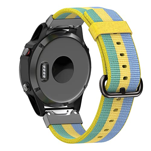 Correas de nailon de 22 mm transpirables para evitar sudor en Garmin Fenix 6 1
