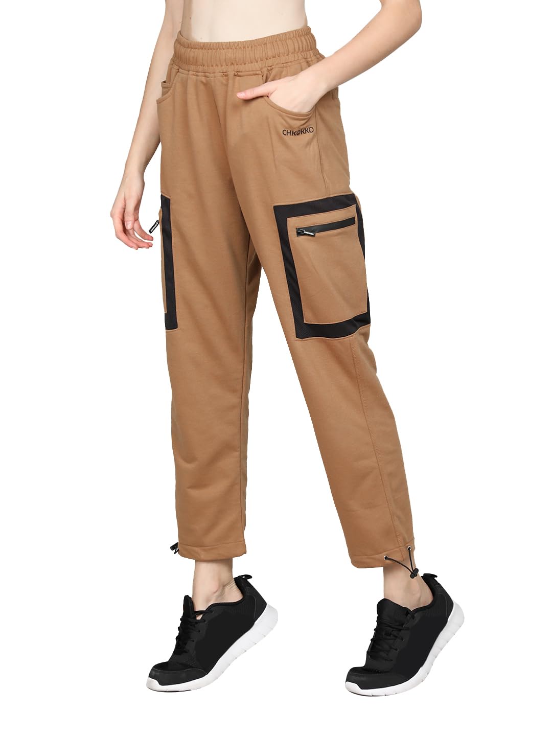 chkokko Women's Regular Fit Mid Rise Track Pant-picture-11