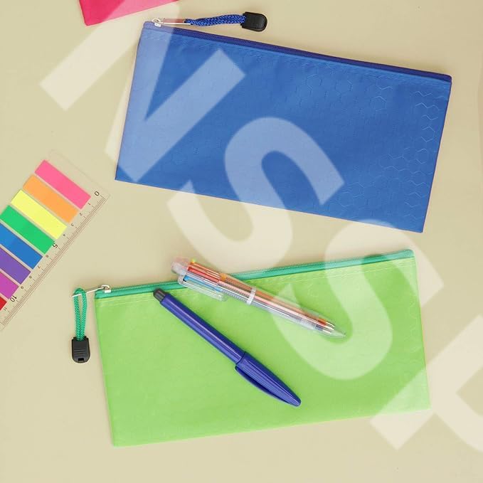 Image of Large Size Document Zip Bag /Pouch Multicolour (100, A3)