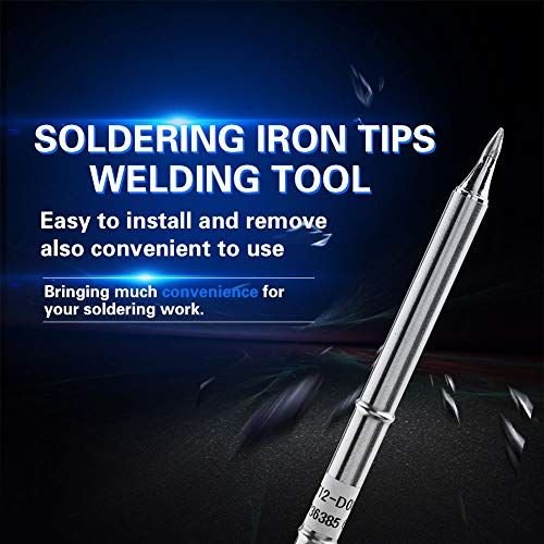 Image of T12 Soldering Iron Tips Oxygen Copper Replacement for FX-951 Rework Station Welding Tool Tip Set Kit
