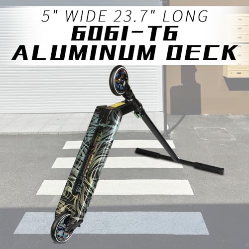 Image of Zplus Pro Trick Scooter for Pros and Beginner Stunt Scooters - with Wide Deck Freestyle Scooter - Suitable for Kids,Teens and 8+ Years