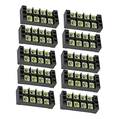 PartyKindom 10 Piezas Bloque De Terminales Fijo De Posiciones y Conectores De Cable Regleta De Terminales Para