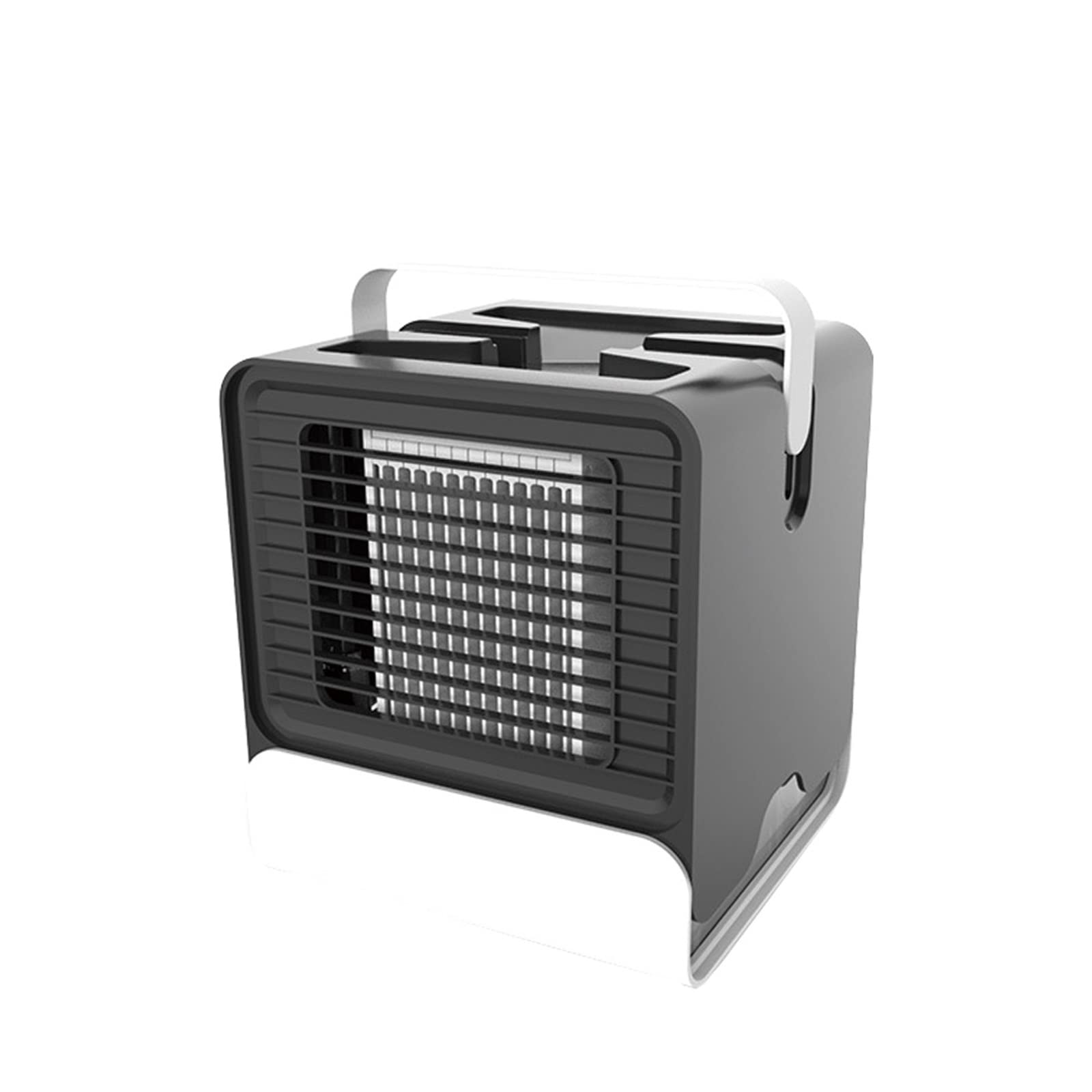 Cczrd Air Cooler Black Air Conditioner Portable Mini Fan Usb Spray Type Water Cooling Desktop Cooler Freestanding For Room Airflow Comfort Refreshing Breeze(Air Cooler Black)