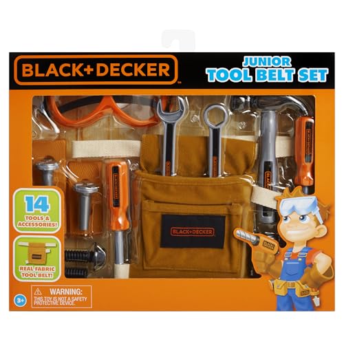 Black & Decker Junior 14 Piece Toy Tool Belt Set