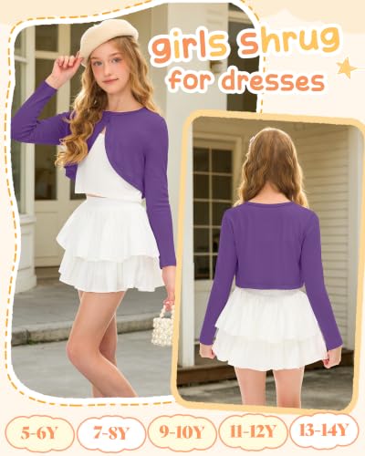 Image of Girls Uniform Long Sleeve Knitted Cardigan
