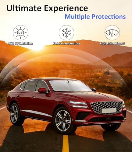 Image of Windshield Sun Shade for 2021-2026 Genesis GV80 Accessories