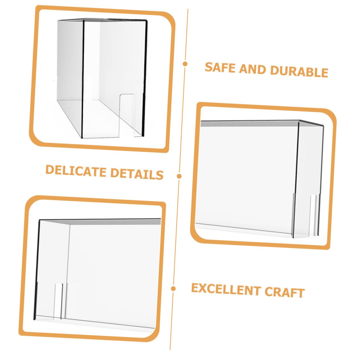 SHINEOFI Caja de Protección Acrílica Transparente para Consola de Juegos Diseño Resistente al Desgaste y Estuche de Soporte para Exhibición en Mesa de Juego