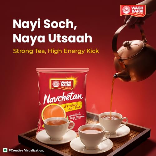 Image of Navchetan Danedar Tea, 1Kg, Black Tea, Loose Leaves (Pack of 3)