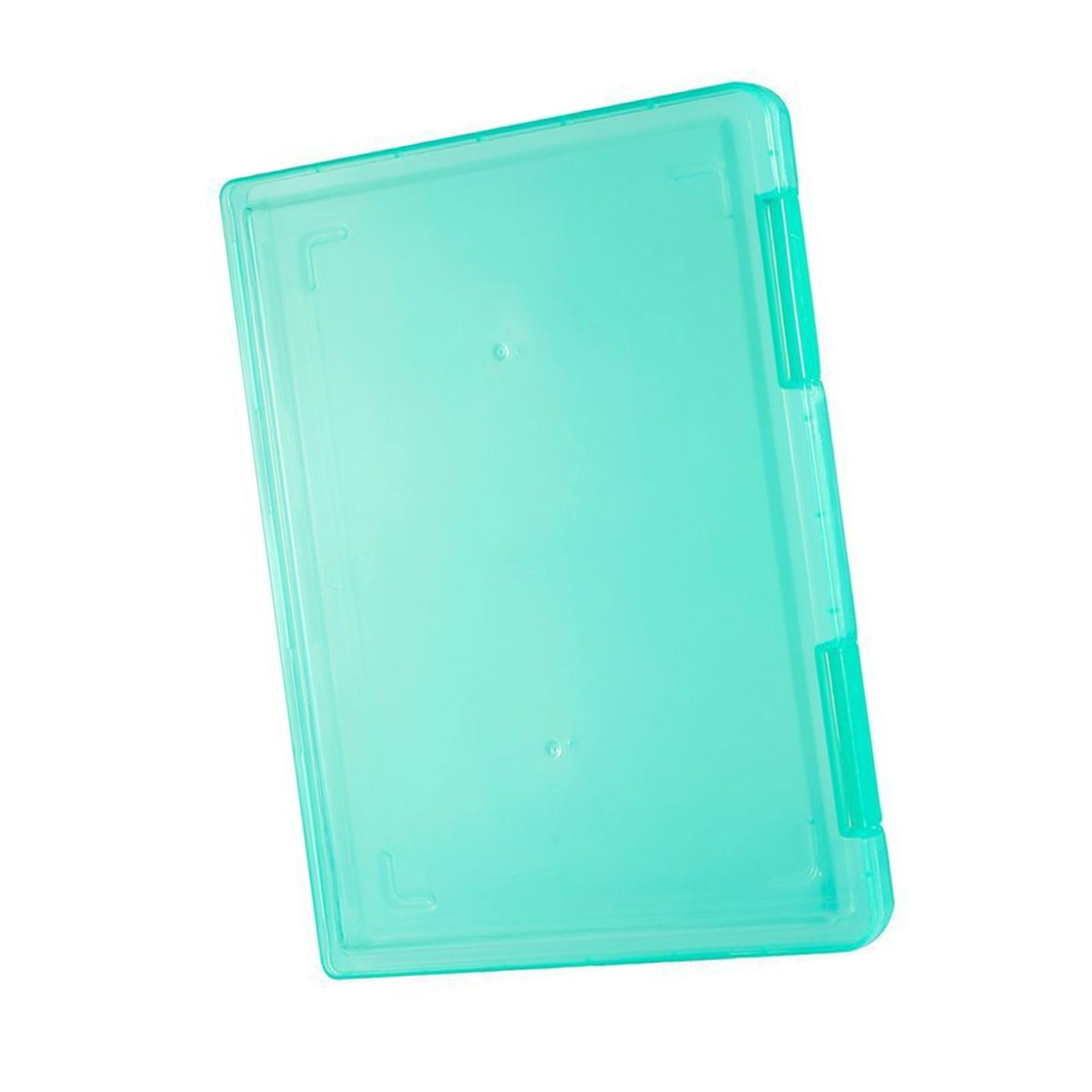 Hsioluted Clear Satationery File Storage Box Document Paper File Case Desk Organizers Container for School Organizers Box