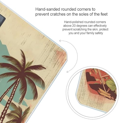 Báscula digital vintage Hawaii para baño y cuerpo miniatura 4