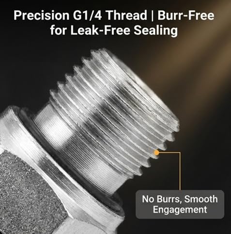 Image of G1 /4-M16x2 Hose Connector Hydraulic Test Adapter Pressure Measuring Point Coupling for Pressure Monitoring System