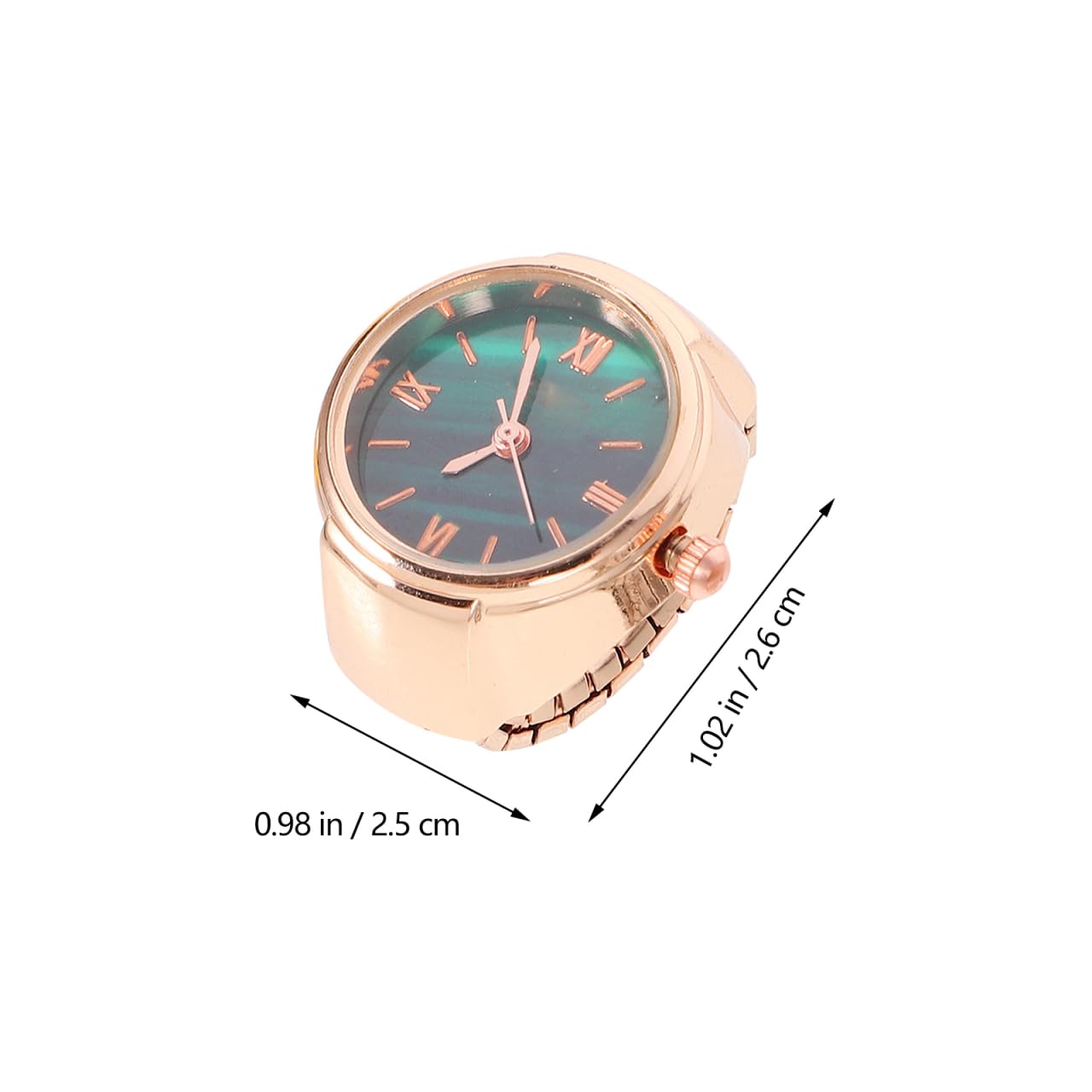 Mikikit 3 anillos de dedo para decoración de relojes, anillos de dedo para reloj
