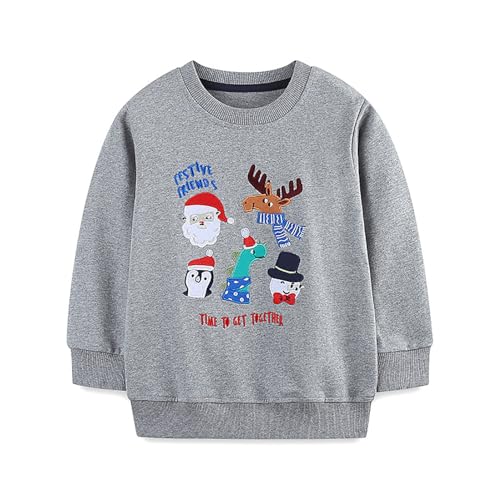 Boys Sweatshirts Casual Sweatshirts Cotton Sweatshirts Long Sleeve T-shirts Crew Neck Cartoon Tops for Boys-358
