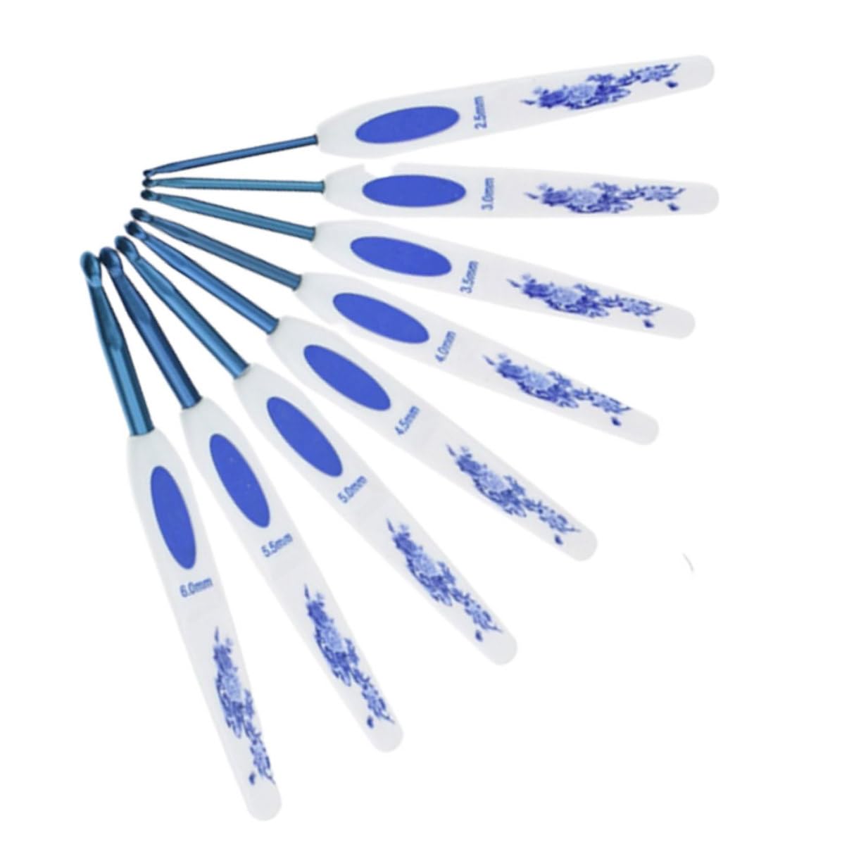 SHINEOFI 3 Set Di Uncinetti Da 10 Misure Con Aghi Barbuti Per Tessitura Creativa Design Ergonomico Per Sciarpe Cappelli E Guanti