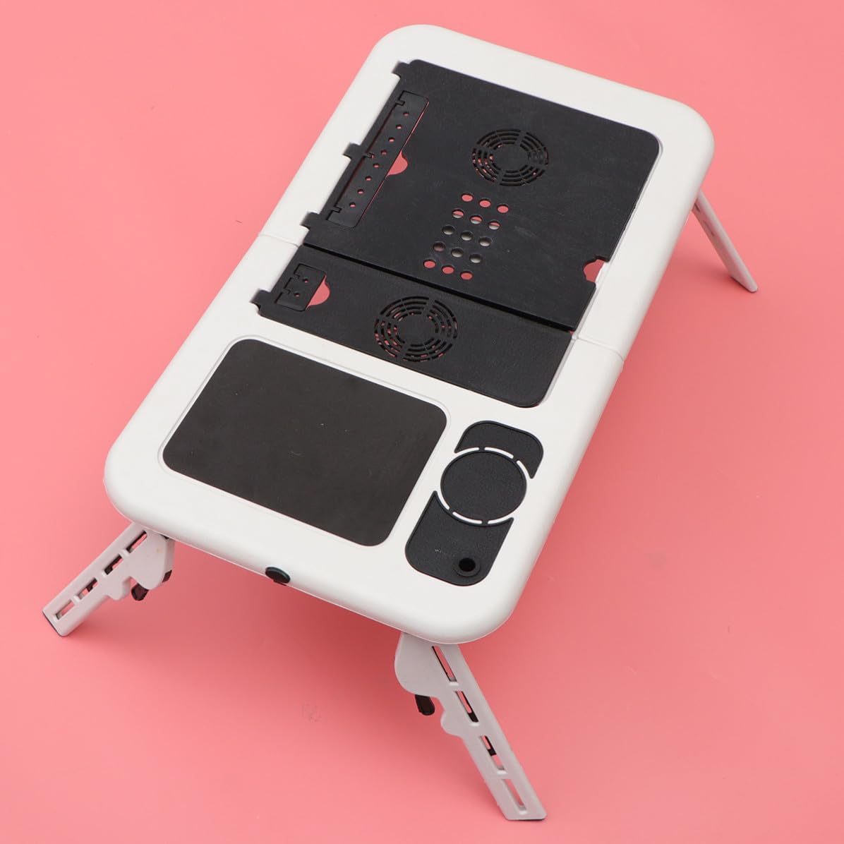 Escritorio Plegable USB para Portátil Refrigeración y Soporte