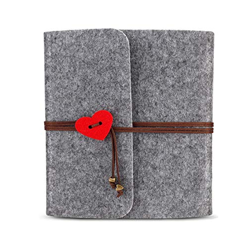Filz Fotobuch Scrapbook Album Fotobuch Mit Schwarzen Seiten Familienfoto Album Filz Scrapbook Album Hochzeit Album Selbstklebendes Scrapbook FüR Valentine Jahrestag Geburtstagsgeschenk 25x24 Cm Cover