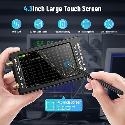 Seesii NanoVNA-F V3 Vector Network Analyzer & Portable TinySA Spectrum Analyzer