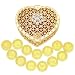 TINGKU Spanish Gold Wedding Unity Coins Set Arras de Boda Wedding Arras Coins Ceremony Souvenirs Accessories with Heart Shaped Box