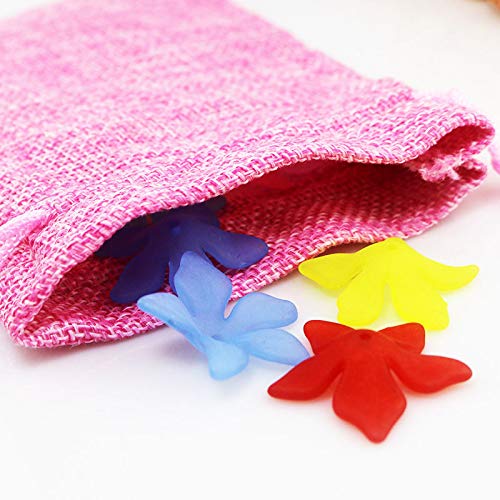 Sacchetti Di Iuta Con Coulisse - 30 Pezzi 18x13 Cm Per Fai Da Te, Bomboniere, Matrimoni E Conservazione - Foto 3