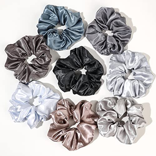 Scrunchies for Women Satin Hair Scrunchies for Girls Big Satin ...