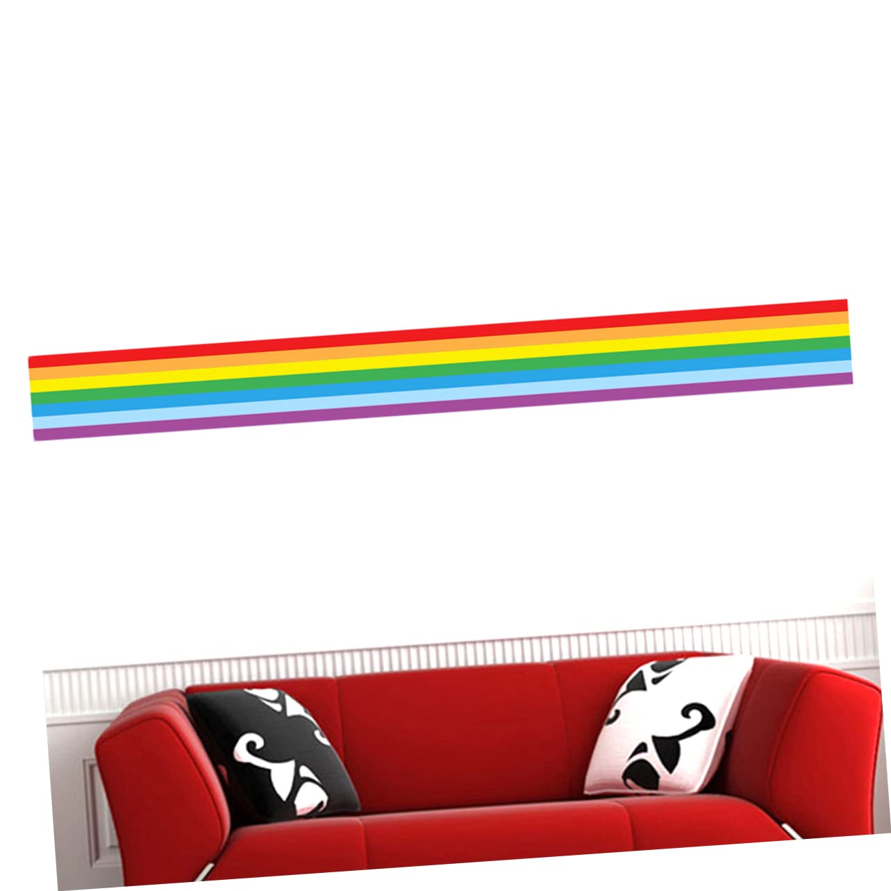 Abaodam 3stücke Wandaufkleber Für Kinderzimmer Kreativer Regenbogen-wandsticker Aus Einfach Anzubringen Für Saubere Wände Kindergarten-dekoration Sicher Und Praktisch