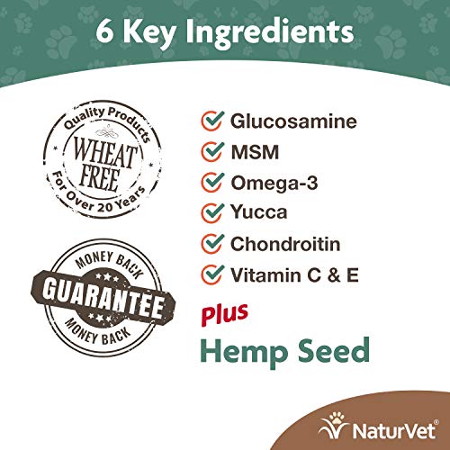 NaturVet – Hemp Joint Health For Dogs - Plus Hemp Seed | Supports Overall Joint Health | Enhanced with Glucosamine, MSM… - Image 3