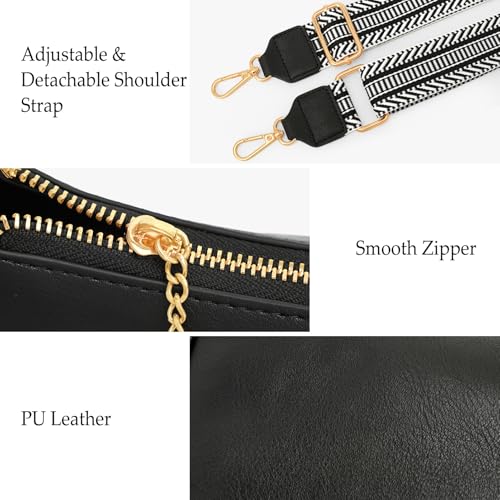 Crossbody Bag for Women Vegan Leather Purse Anti Theft Multi Pockets with Wide Adjustable Strap Shoulder Handbag RFID Trendy3
