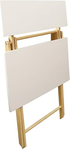 Miniatura 8 de Casual Home Escritorio de trabajo plegable de madera maciza para portátil de 2 niveles, 28 pulgadas de ancho x 24.5 pulgadas de profundidad x 35.5