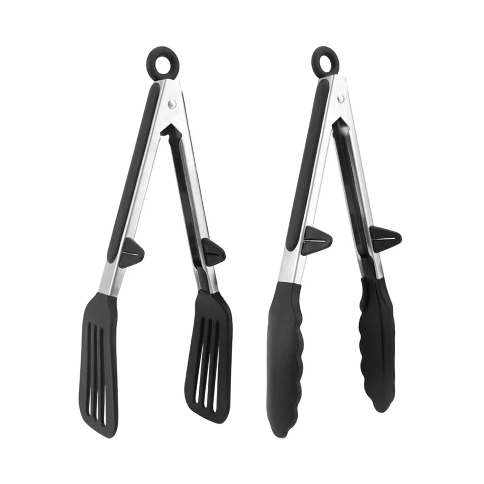 Pinzas de cocina silicona for barbacoa, pinzas for asar, ensalada, comida, pan(Set-2pcs)