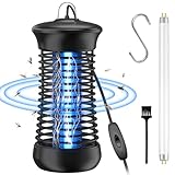 【2025革新版&強力に殺虫】 電撃殺虫器 sunnila 蚊取り器 コバエ取り 捕虫器 殺虫灯 殺虫ライト 電撃 UV光源吸引式捕虫器 蚊除け 駆除 虫除け 誘虫灯 虫取り機 お手入れ簡単 UVライト 省エネ 薬剤不要 殺虫灯 蚊 ハエ 蛾 対策 電源スイッチ付き 予備電球1本付属 LT805 【PSE認証取得済み】