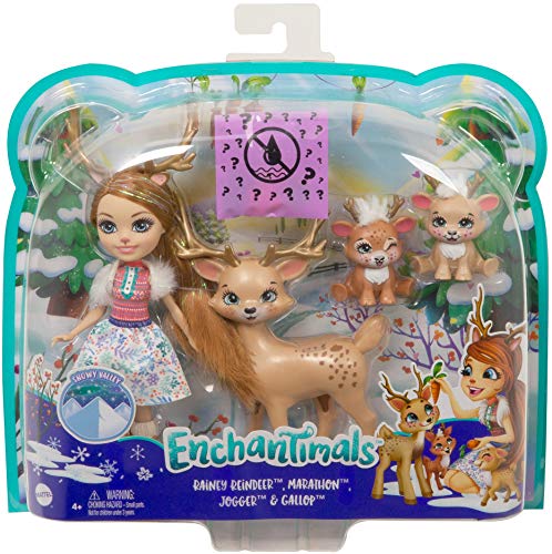 Enchantimals GNP17 - Familien Spielset, Rainey Reindeer Puppe (15,24 cm) mit 3 Tierfiguren, tolles Geschenk für Kinder von 3 bis 8 Jahren – Bild 7