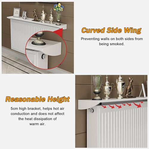 Étagère supérieure de radiateur sans perçage pour optimiser le rangement mural