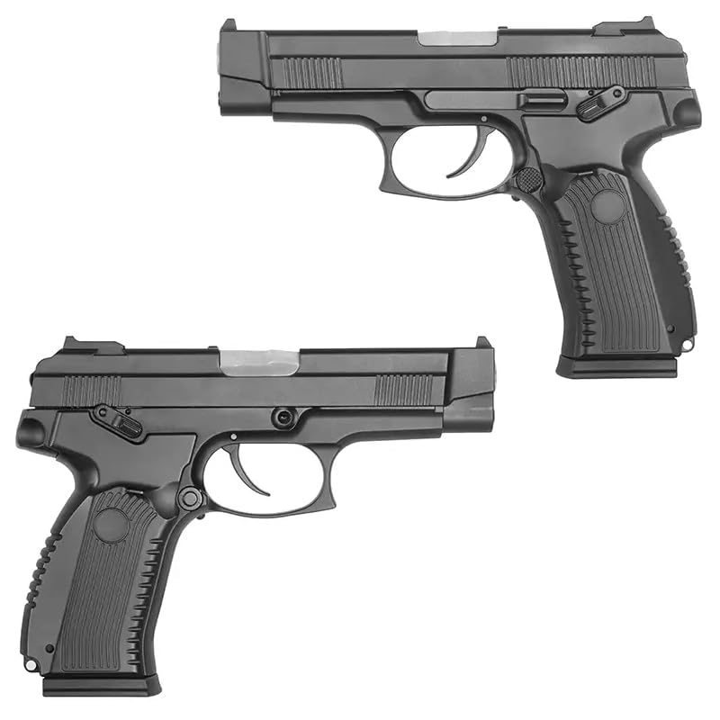 ガスガン シルバー/ブラック マガジン付き/ガス付き Amazon.co.jp: CYMA MP-443 MOSFET 電動ブローバック ハンドガン