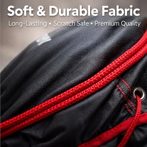 Image of OBEROI'S TRADERS Universal Helmet Cover Bag - Soft Fabric Dustproof Protective Bag for All Helmet Types, Fits Full & Half Face Helmets, Keeps Helmet & Visor Safe, Travel-Friendly
