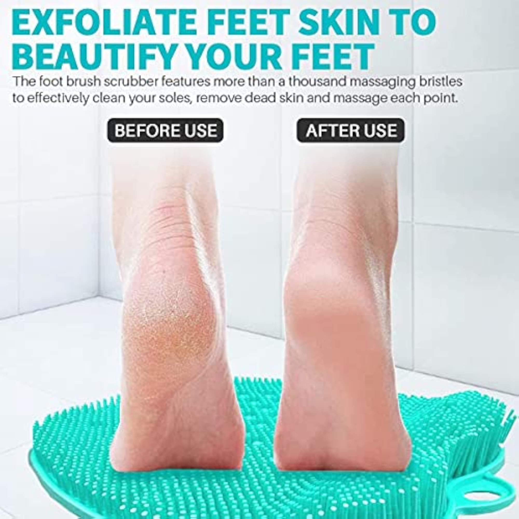Shower Foot Scrubber Cleaner & Massager, SPA Experience