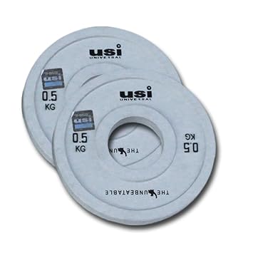USI UNIVERSAL Weight Plates, FP 0.5Kg Fraction Olympic Weight Plates For Home Gym, Steel & PVC Constructions, Olympic Hole 51mm, Ideal For Cross Training, Weight Lifting